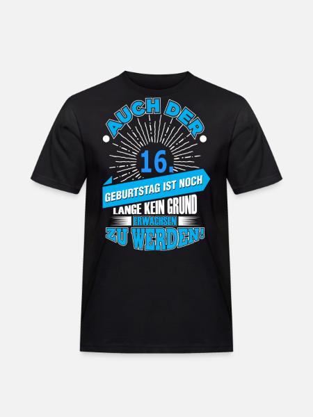 16. - Männer Workwear T-Shirt - Schwarz