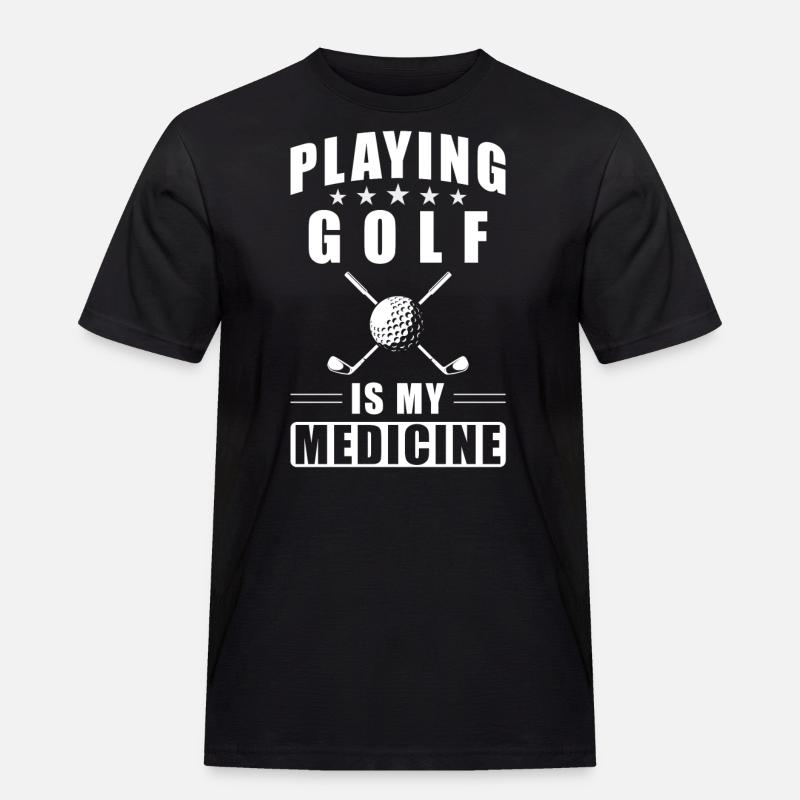 Golf - Männer Workwear T-Shirt - Schwarz