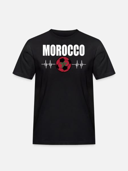 Morocco Football - Men's Workwear T-Shirt - black