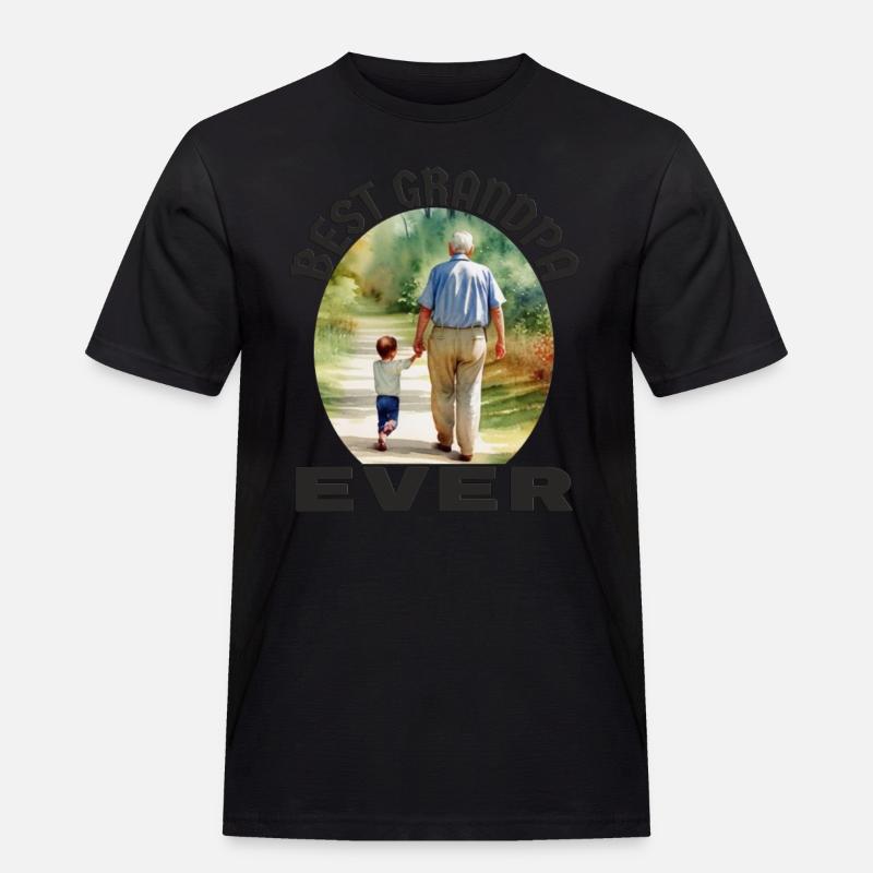 Bester Opa aller Zeiten - Männer Workwear T-Shirt - Schwarz