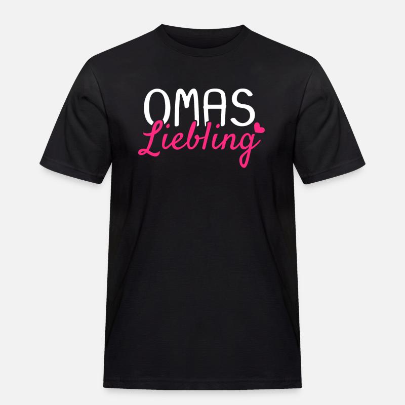 Omas Liebling - Männer Workwear T-Shirt - Schwarz