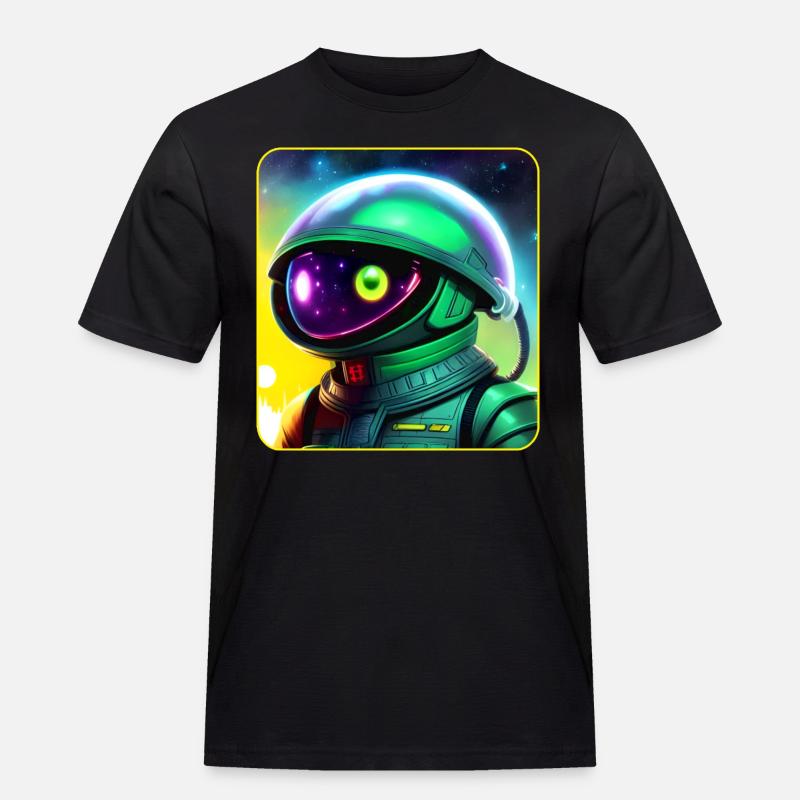 Astronaute de l’espace Alien - T-shirt Workwear homme - noir