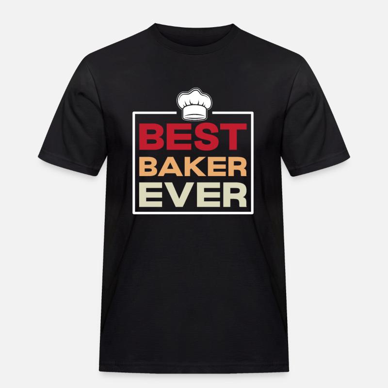 Bester Bäcker immer - Bäcker Geschenke - Männer Workwear T-Shirt - Schwarz