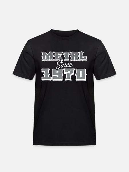 Metal SINCE 1970 - Men's Workwear T-Shirt - black