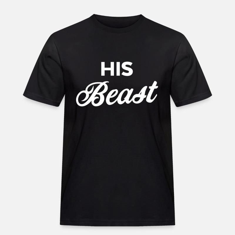 Sein Tier - Männer Workwear T-Shirt - Schwarz