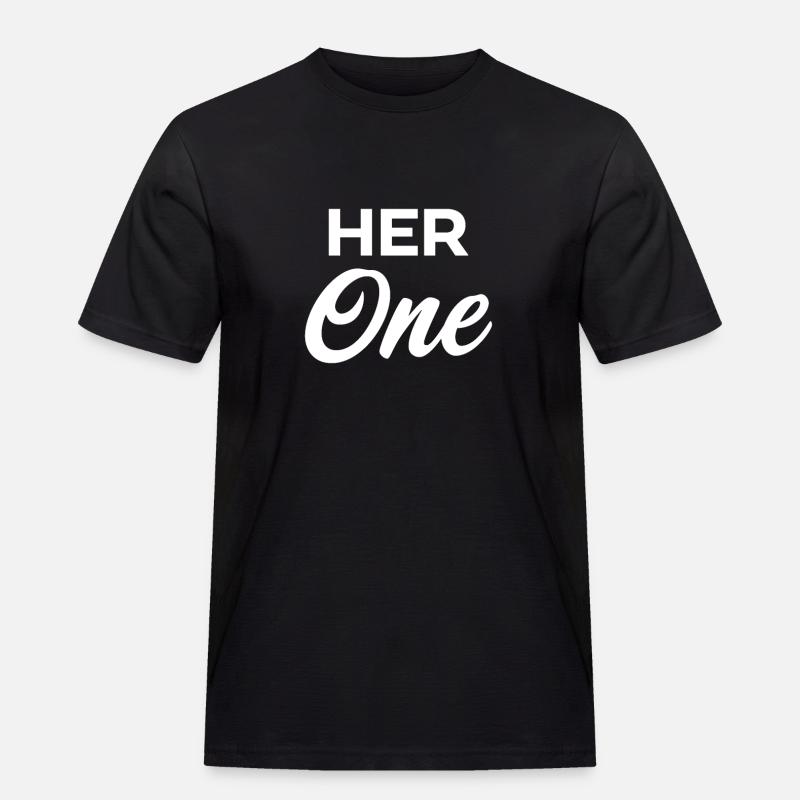 Ihr Eins - Männer Workwear T-Shirt - Schwarz