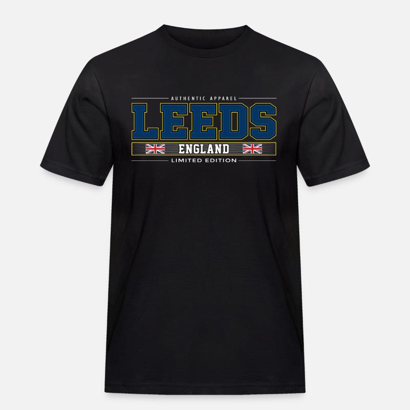 Leeds - Männer Workwear T-Shirt - Schwarz
