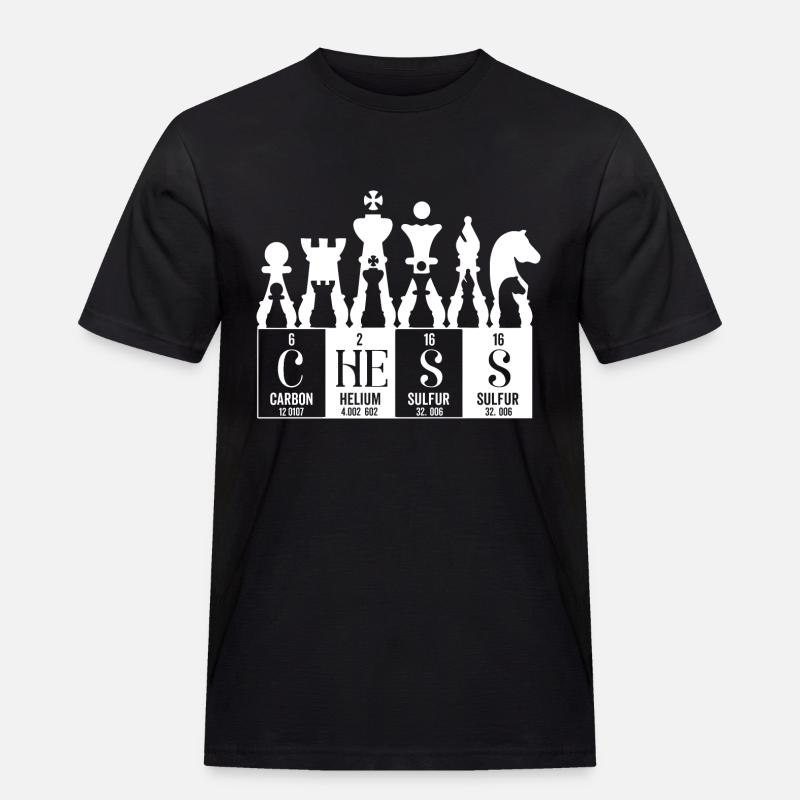 Elemente des periodischen Schachsystems - Männer Workwear T-Shirt - Schwarz