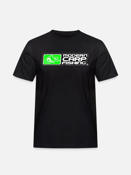 Catch and Respect,Angeln,Fishing - Männer Workwear T-Shirt - Schwarz