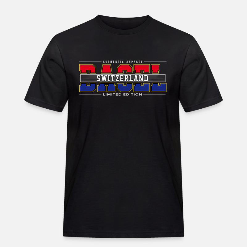 BASEL - Männer Workwear T-Shirt - Schwarz