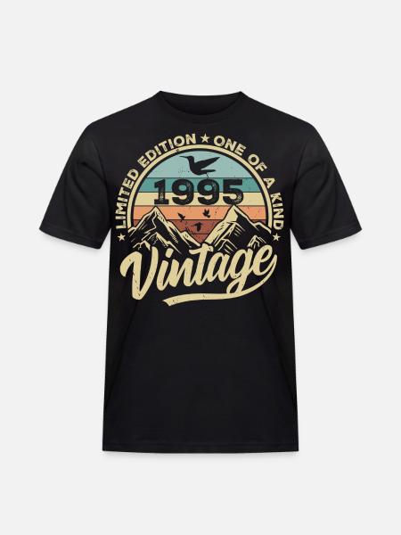 Alkuperäinen vuosikerta 1995 syntymäpäivälahja 1995 - Miesten Workwear t-paita - musta