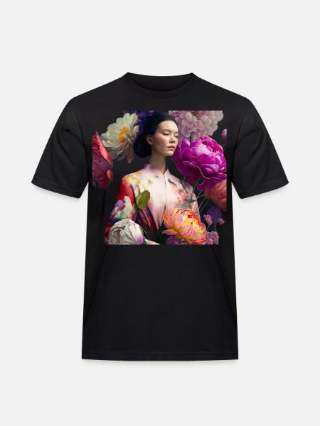 Geisha in Kimono Gift - Men's Workwear T-Shirt - black