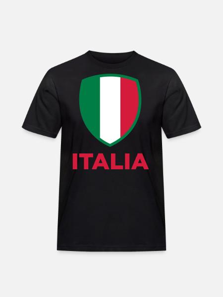 National flag of Italy - Men's Workwear T-Shirt - black