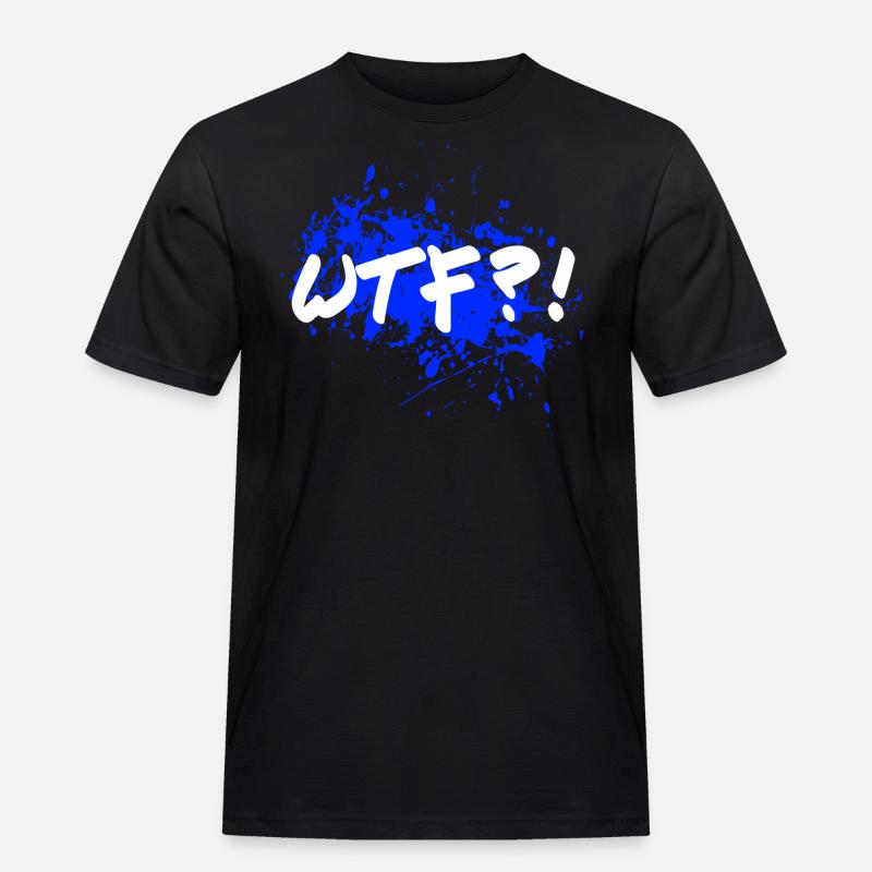 WTF - Männer Workwear T-Shirt - Schwarz
