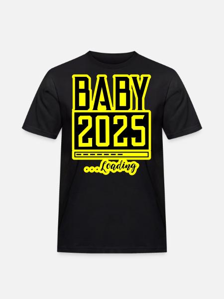 Baby 2025 Loading Babyshower - Men's Workwear T-Shirt - black