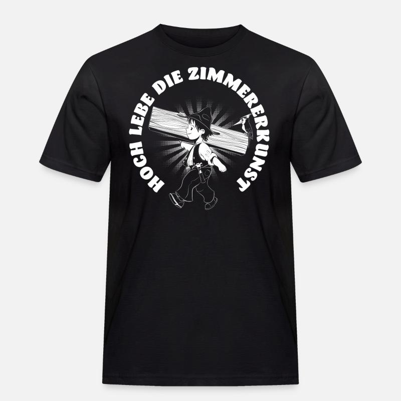 Zimmermann - Männer Workwear T-Shirt - Schwarz