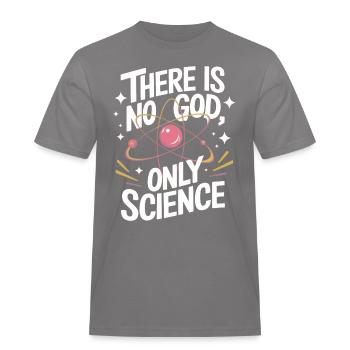 Atheismus Atheist Anti-Religion Agnostiker - Männer Workwear T-Shirt - Grau - Vorne - AI Model Male 185 dark (185cm)