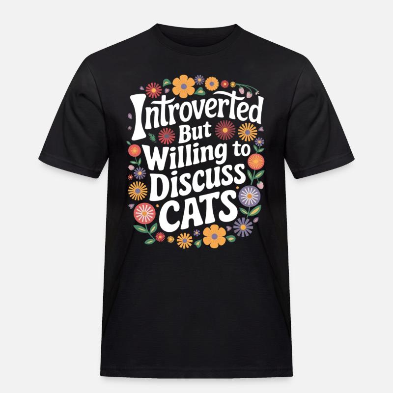 Introvert, antisocial, introvert - Men's Workwear T-Shirt - black