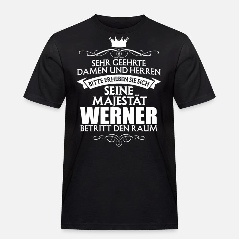 WERNER - Männer Workwear T-Shirt - Schwarz