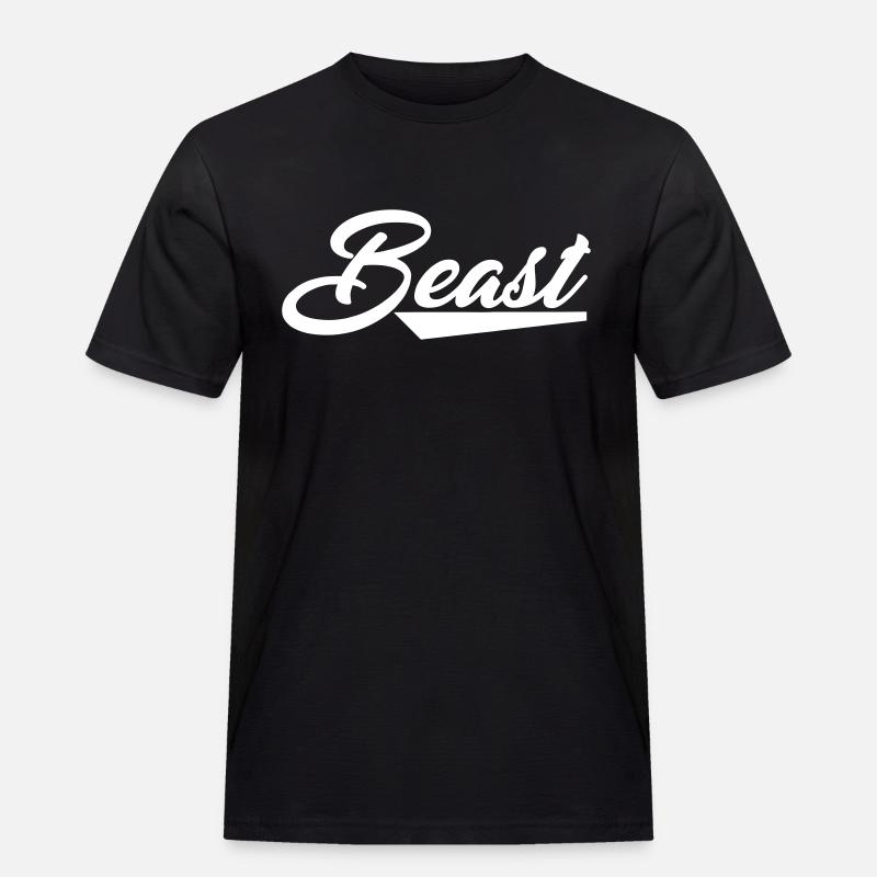 beast - Männer Workwear T-Shirt - Schwarz