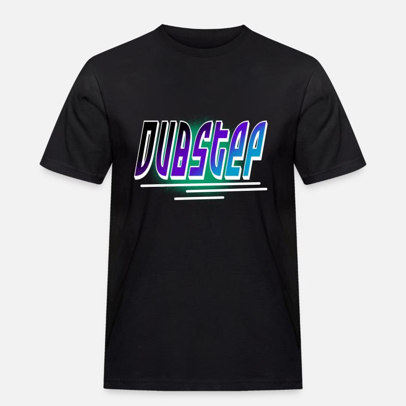 Dubstep - Männer Workwear T-Shirt - Schwarz
