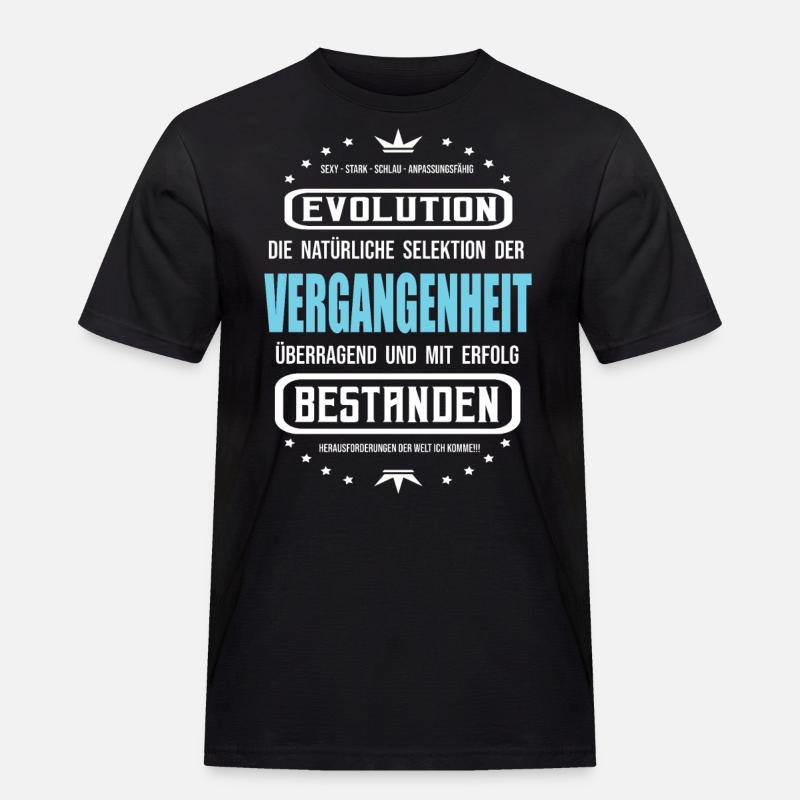 Past, Evolution, Development - Men's Workwear T-Shirt - black