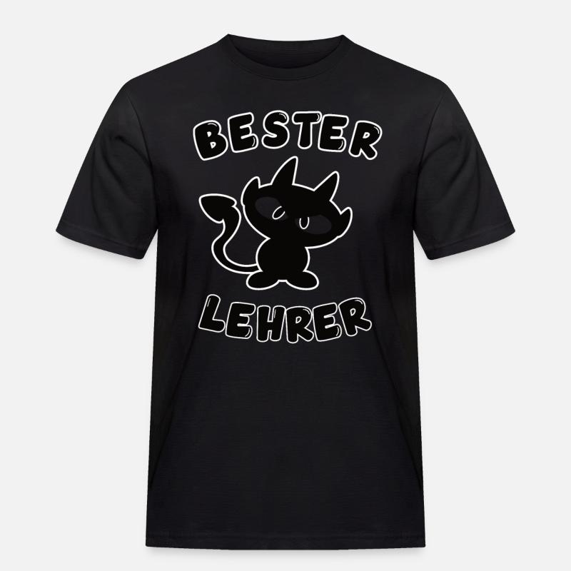 cooles bester Lehrer Design - Männer Workwear T-Shirt - Schwarz