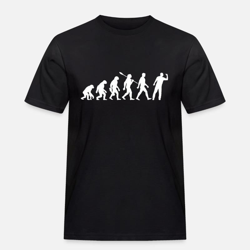 Evolution - Darters - Darts Players - Darts - Men's Workwear T-Shirt - black