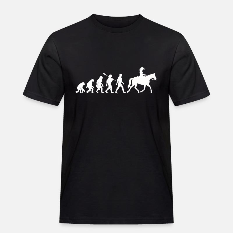 Evolution - Équitation - Équitation Western - T-shirt Workwear homme - noir