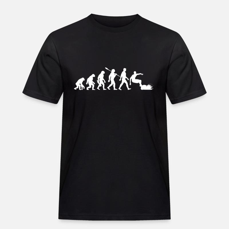 Evolution Surfing - Surfer Surfboard - Men's Workwear T-Shirt - black