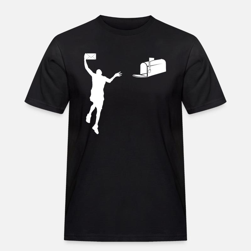 Dunking Post - Männer Workwear T-Shirt - Schwarz