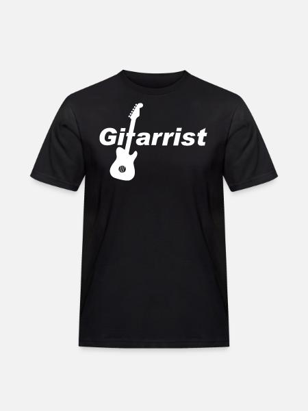 Gitarrist - Männer Workwear T-Shirt - Schwarz