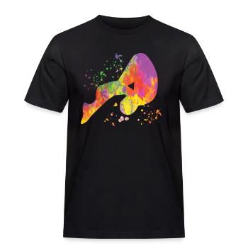 Diving Synchronized Diving - Men's Workwear T-Shirt - black - Front - AI Model Male 178 light (178cm)