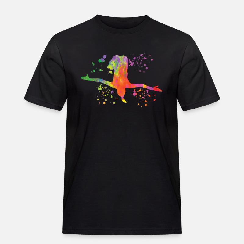 Turmspringen Synchronspringen Kunstspringen - Männer Workwear T-Shirt - Schwarz