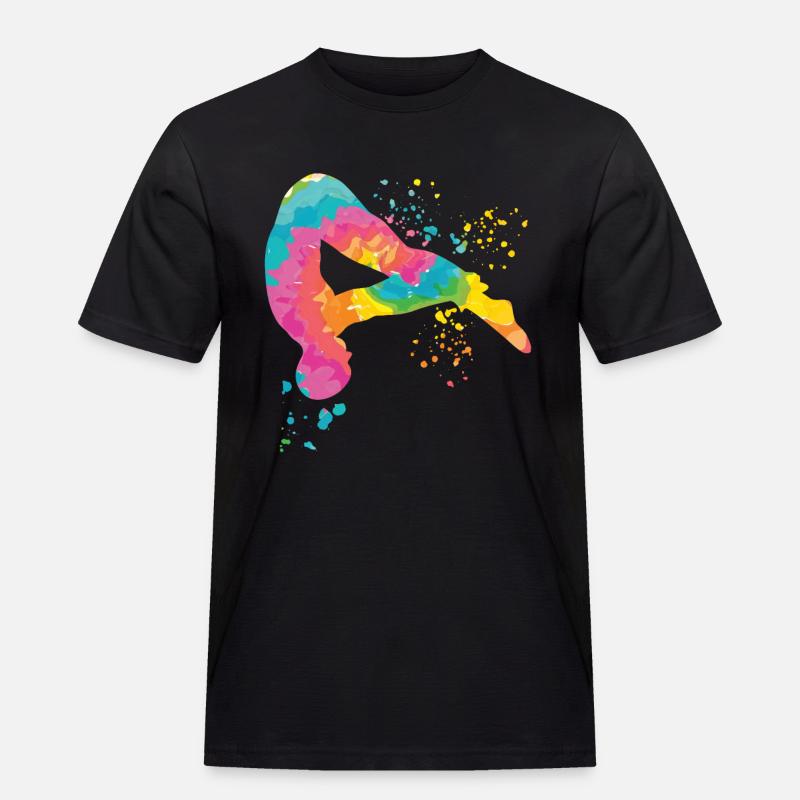 Turmspringen Synchronspringen Kunstspringen - Männer Workwear T-Shirt - Schwarz