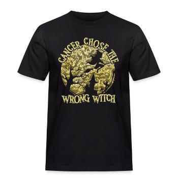 Krebs Hexe Goldene Krebs Im Kindesalter - Männer Workwear T-Shirt - Schwarz - Vorne - AI Model Male 178 light (178cm)