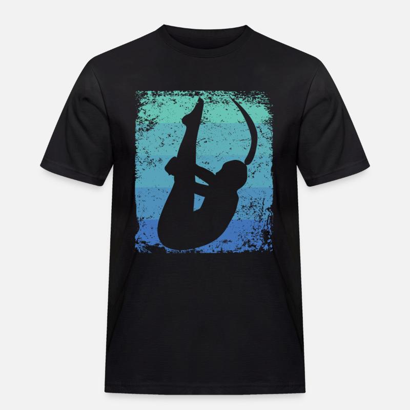 Synchronisierter Wassertaucher High Diver - Männer Workwear T-Shirt - Schwarz