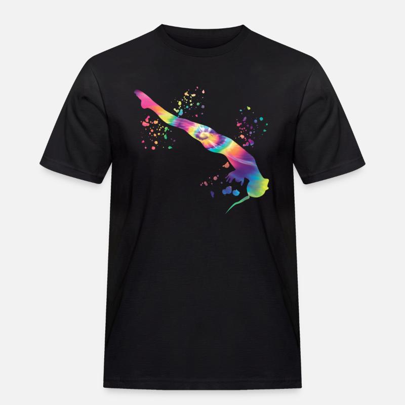 Synchronisierter Wassertaucher High Diver - Männer Workwear T-Shirt - Schwarz