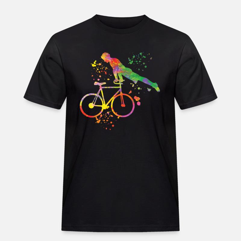 Kunstradfahren Kunstradfahrer - Männer Workwear T-Shirt - Schwarz