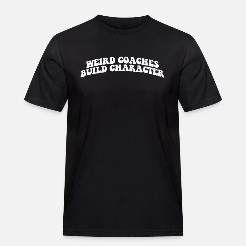 Seltsame Coaches Bilden Charakter Trainer - Männer Workwear T-Shirt - Schwarz