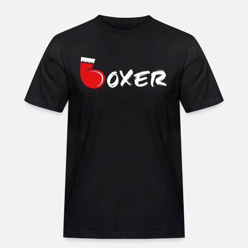 Boxer - Männer Workwear T-Shirt - Schwarz