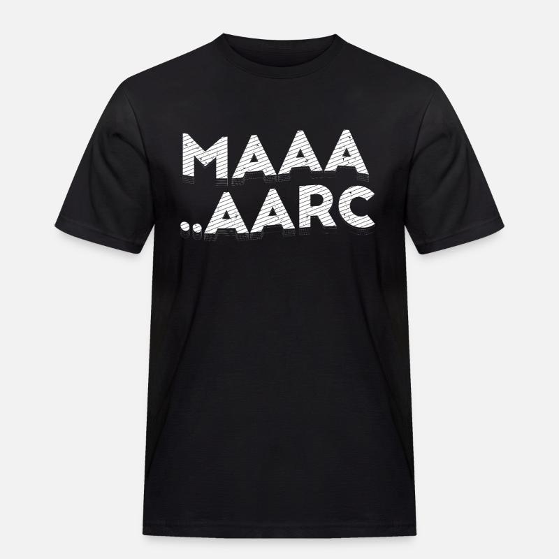 Marc die Fackel - Männer Workwear T-Shirt - Schwarz