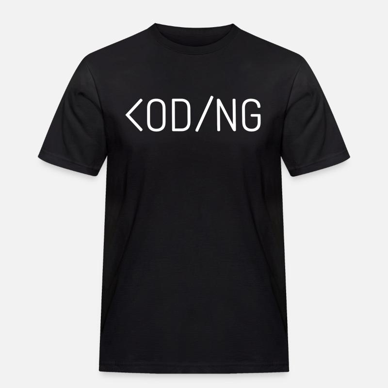 Coding - Men's Workwear T-Shirt - black