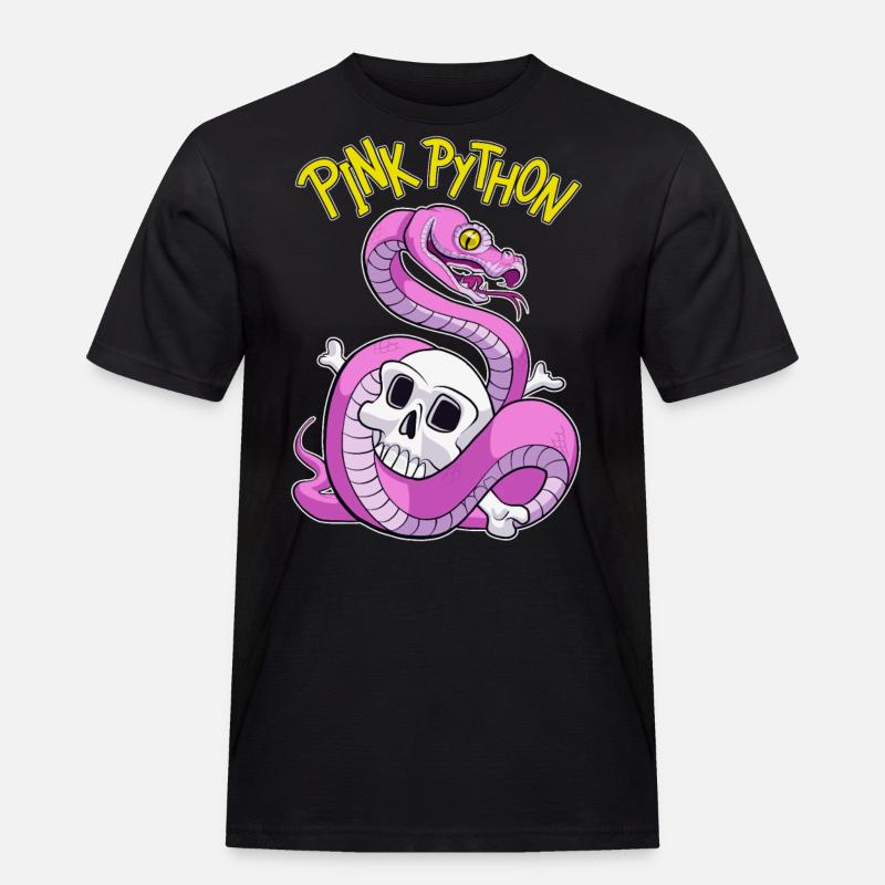 Pink Python - Men's Workwear T-Shirt - black