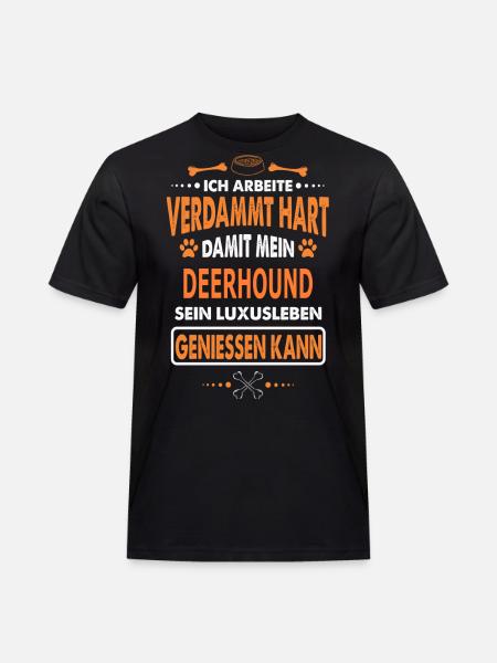 DEERHOUND - Männer Workwear T-Shirt - Schwarz