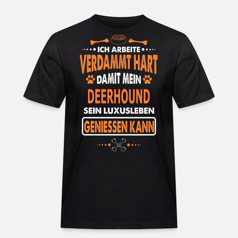 DEERHOUND - Männer Workwear T-Shirt - Schwarz