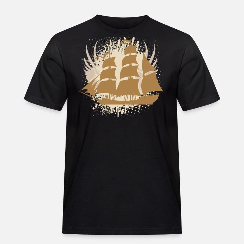 Vector background de - Männer Workwear T-Shirt - Schwarz