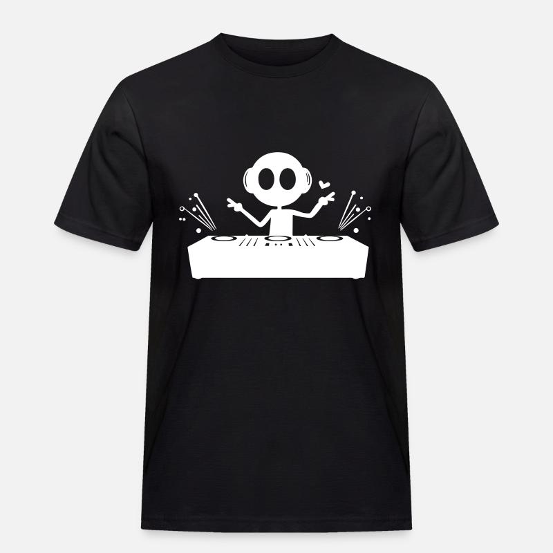 DJ Turntables Funny - Men's Workwear T-Shirt - black