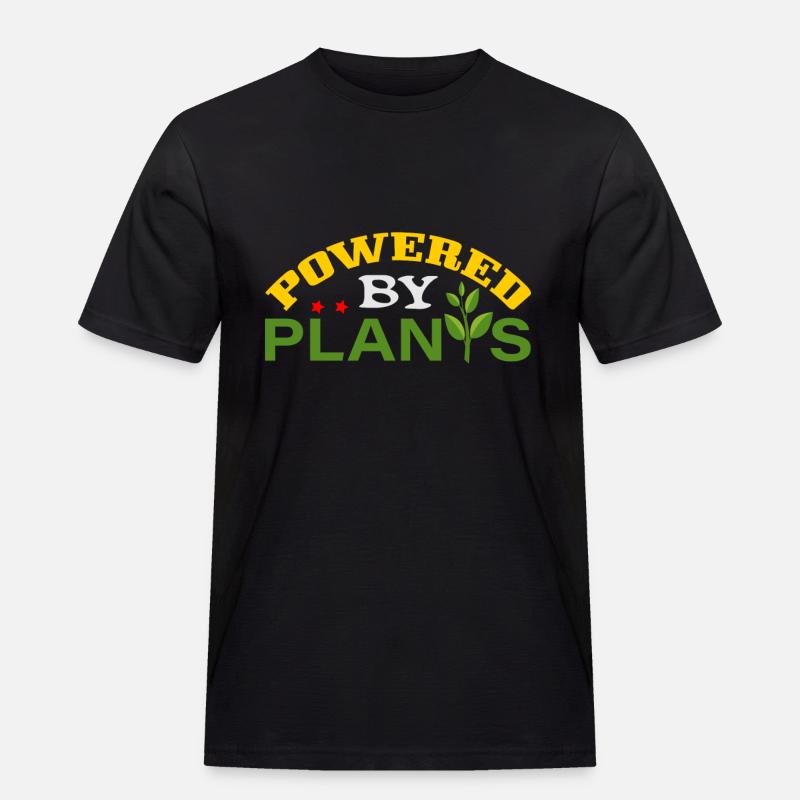Veganer Vegetarier Geschenkidee - Männer Workwear T-Shirt - Schwarz