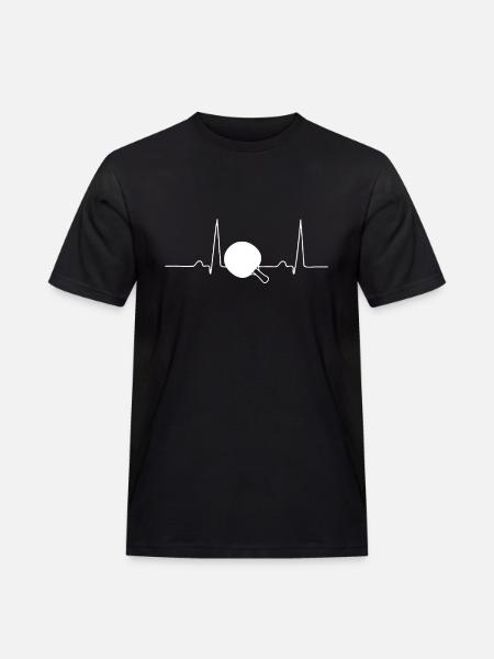 Table tennis heartbeat - Men's Workwear T-Shirt - black